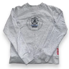 Moose Knuckles Greed Crewneck Sweatshirt Heather Grey Sz Small