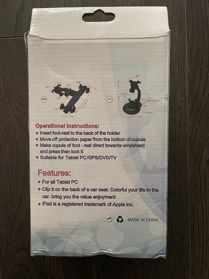 nuevo Soporte Universal Tablet PC Parabrisas y Respaldo Montaje Asiento Trasero Clip Foto 3 de 4