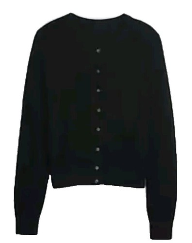 vtg 90s GAP cardigan Women's L Black Beaded Button Down sweater