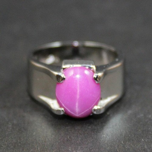 Lab Created Ruby Yaqoot Ring for Men/Women in 925 Sterling Silver Handmade - Picture 5 of 7