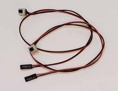 2x Power Reset SW Button An/Aus Switch Kabel 50cm Motherboard Mainboard F_Panel