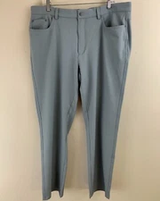 GREG NORMAN Men's 4-Way Stretch 5-Pocket Tech Golf Pants Gray Size 38x30 NWT