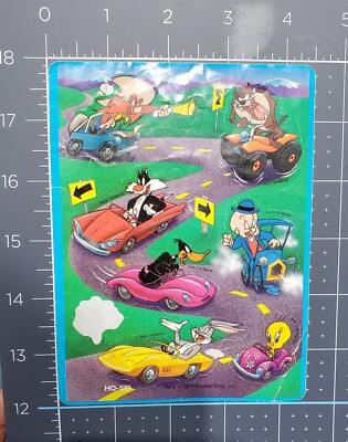 Vintage 1993 Looney Tunes Werner Bros. Sticker Sheet