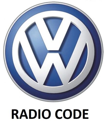 VW CODICE per Radio Autoradio decodifica Volkswagen SAFE RCD RNS Navi a Distanza - Picture 1 of 7