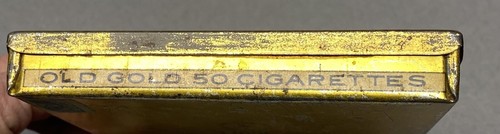 Vintage alte Gold Zigaretten, Der Schatz von allen, leere flache Dose - Bild 9 von 13