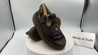 Dr. Martens 40526200 DUNNET FLOWER Sandals KELP BROWN UK3-9 New | eBay