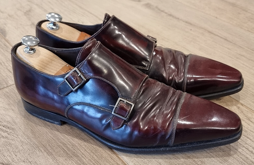 Chaussures Doubles Boucles Gianfranco Ferré - Taille 46 (US11.5) Marron Cuir