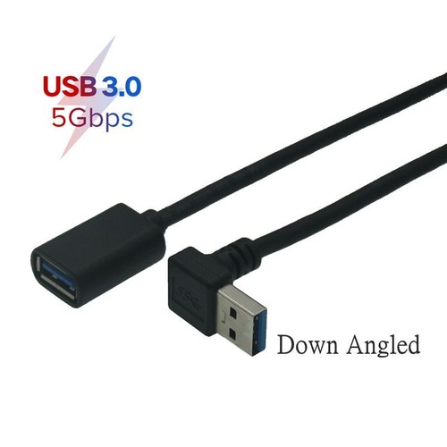 Elbow Right Angle Short Cable USB Male to Female Data Cable L Type 3.0 Short USB - Photo 7 sur 11