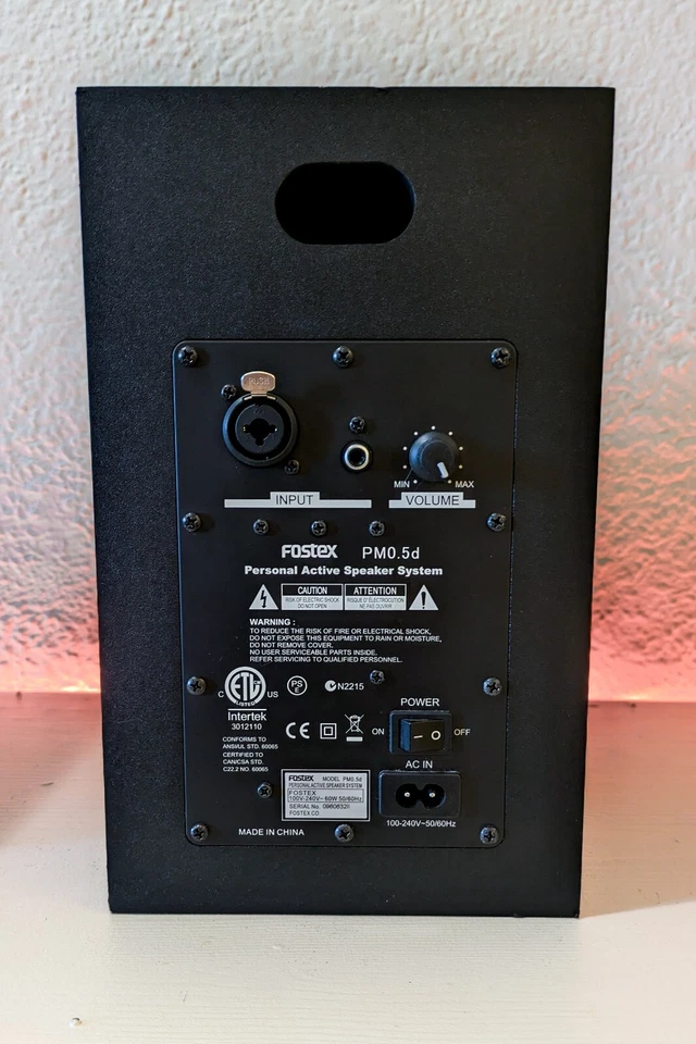 fostex PM 0.5d personal active studio monitors (pair) - Image 3 of 4