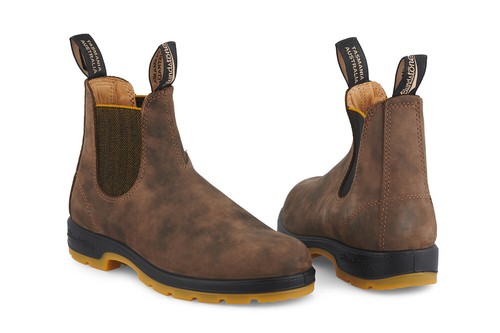Blundstone 1944 Boots Unisex Classic Chelsea Brown Leather Ankle Pull On Boot - Picture 6 of 12