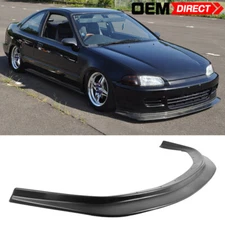 Fits 92-95 Honda Civic Jdm First Dp Style Front Bumper Splitter Lip Fm Molding