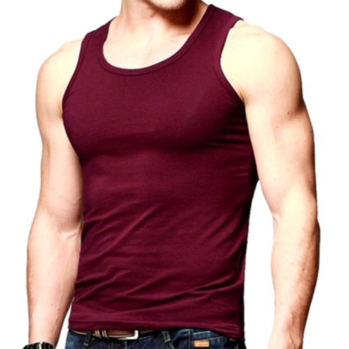 Plus Size Mens Cotton Ribbed Tank Top Wife Beater Sport Gym Athletic