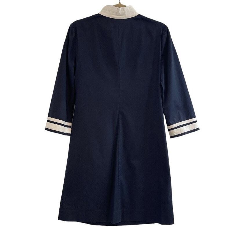 Tory Burch Classic Navy & White Cotton Tunic Dres… - image 4