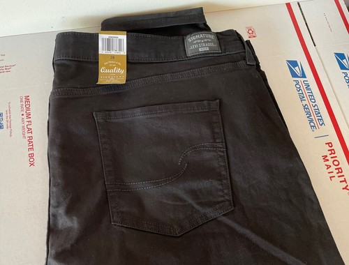 Jeans donna taglie forti 28 Levi's Simply elasticizzato nero vita media caviglia skinny - Foto 2 di 2