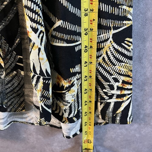 Maxi Vestido ZARA Tropical Para Mujer Negro y Dorado Cintura con Cinturón Botones Talla Pequeña - Imagen 9 de 10