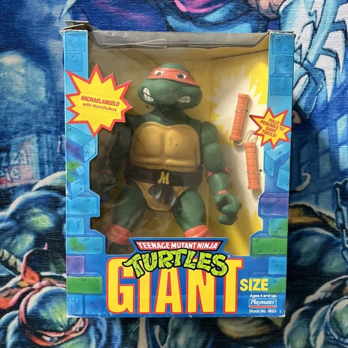Playmates Michelangelo Teenage Mutant Ninja Turtles Giant Size 13” - With Box