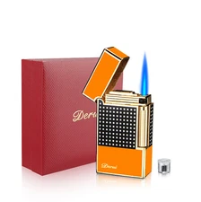 Cigars Torch Lighter Jet Flame Butane Cigar Lighter with Cigar Punch & gift box