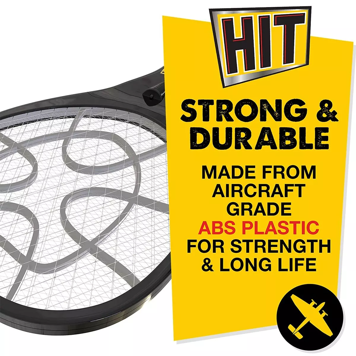 HIT Anti Mosquito Racquet Rechargeable Insect Killer Bat with LED