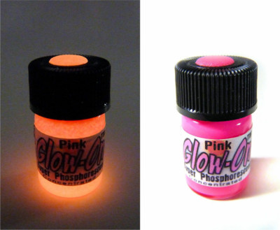 Glow-On HOT PINK Leuchtfarbe für Gun Sights, Angelköder 2,3 ml Fläschchen, hell!