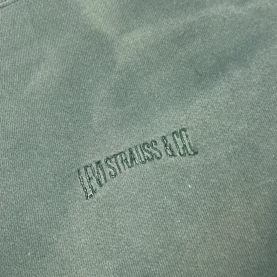 Vintage Levi’s Strauss Co Sweatshirt Mens Medium Green Sun Fade Distressed Tonal - Image 4 of 4