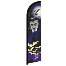 Halloween Vampire Full Curve Windless Swooper Flag Dracula