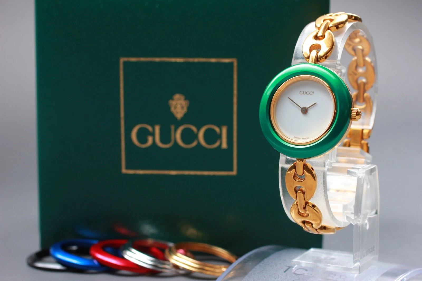 Orologio da donna oro 6 colori [Ecc+5] GUCCI lunetta cambio 11 12 2 dal GIAPPONE