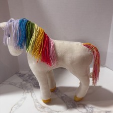 Vtg 12" Rainbow Brite White Pony Plush Toy 1983 Hallmark Cards Starlite