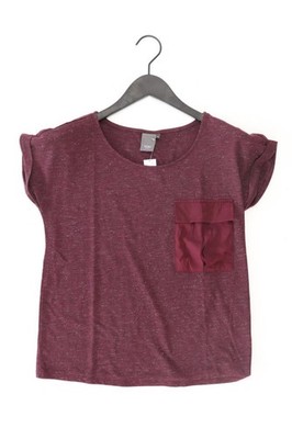   Ichi T-Shirt Shirt für Damen Gr. 32, XS Kurzarm rot aus Polyester  