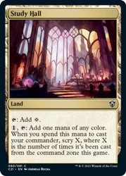 Study Hall 080/081 Common Commander 2021 MTG Land