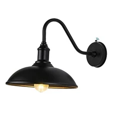 Dusk to Dawn Exterior Farmhouse Lighting Barn Light 12.5" Diameter, 1 PC