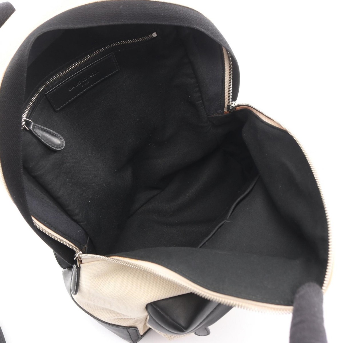 Balenciaga Navy Backpack Backpack 409010 BALENCIAGA Backpack Canvas White Navy 409010 Auth bs11904  main image 2