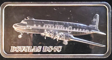1974 Douglas DC-7C Hamilton Mint World Flight-0.999 Silver 1 Oz Ounce Art Bar 104.99 per troy oz