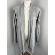 Lululemon Blissful Zen Light Blue 100 Merino Wool Cardigan 6