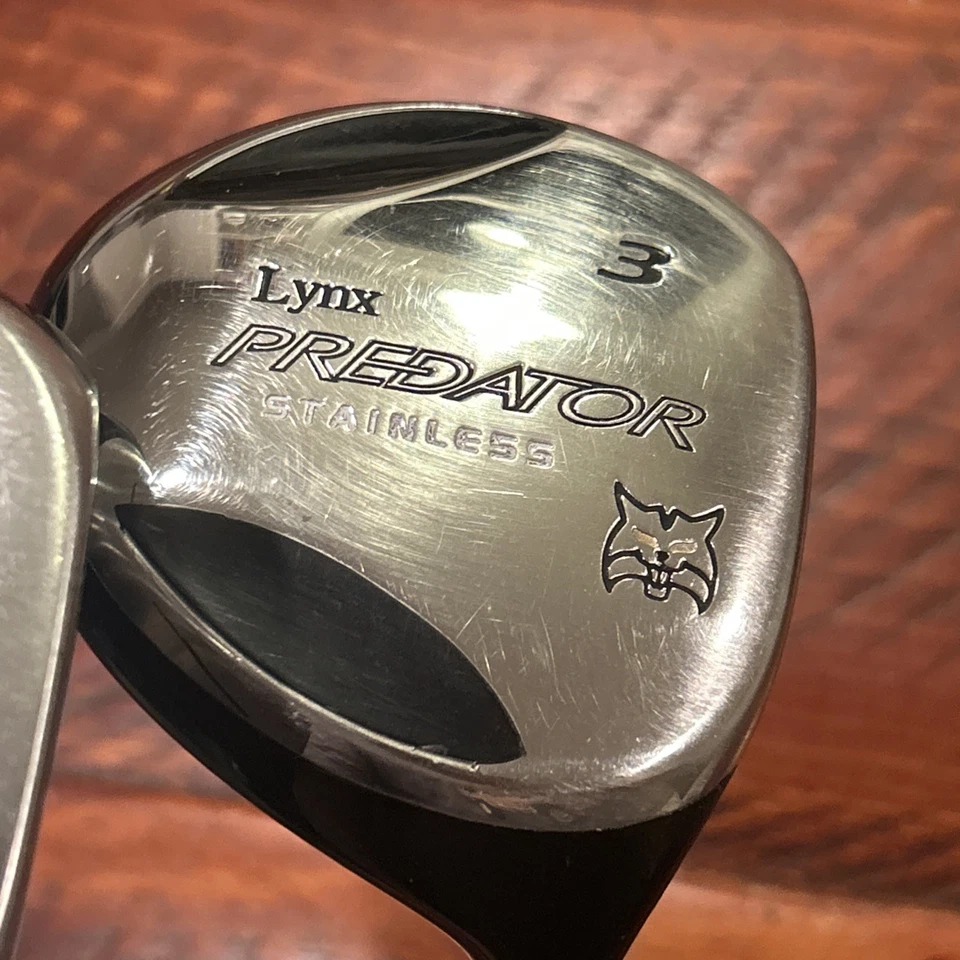 Lynx Predator Stainless 3 & 5 Wood Fairway Steel 15° Stiff Flex Graphite Nice - Image 3 of 4