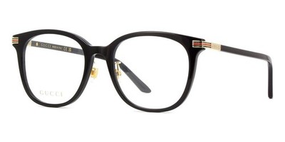 GUCCI Brille GG 1453O 001 Schwarz & Gold Gestell Brille Eyewear Rx 53-20-145