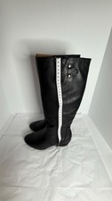Black Leather Boots Size 6.5