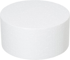 8X4Inch Foam Dummy round Cake for Crafts 2Pcs round Cake Dummy Discs for Cake DI