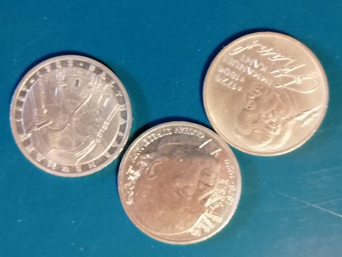 6 x 5 DM-Silbermünzen v. bekannten Persönlichckeiten 0,625 - Bild 4 von 5
