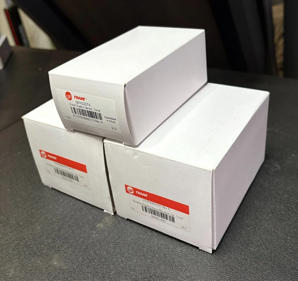 Trane Wired/Wireless Display Sensor Bundle X13790824-01; X13790886010 SEN01430 - Image 2 of 4