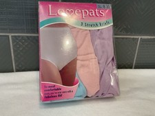Women Lovepats 3 Pack Stretch Briefs Underwear Panties Pastels SZ 8-10 VTG 90's