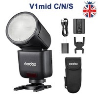 Godox V1 mid C/N/S TTL HSS Round Head Speedlite Flash for Canon Nikon Sony
