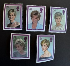 Great Britain - Diana, Princess of Wales, set of 5, MNH, 1998. Scott 1791-1795.
