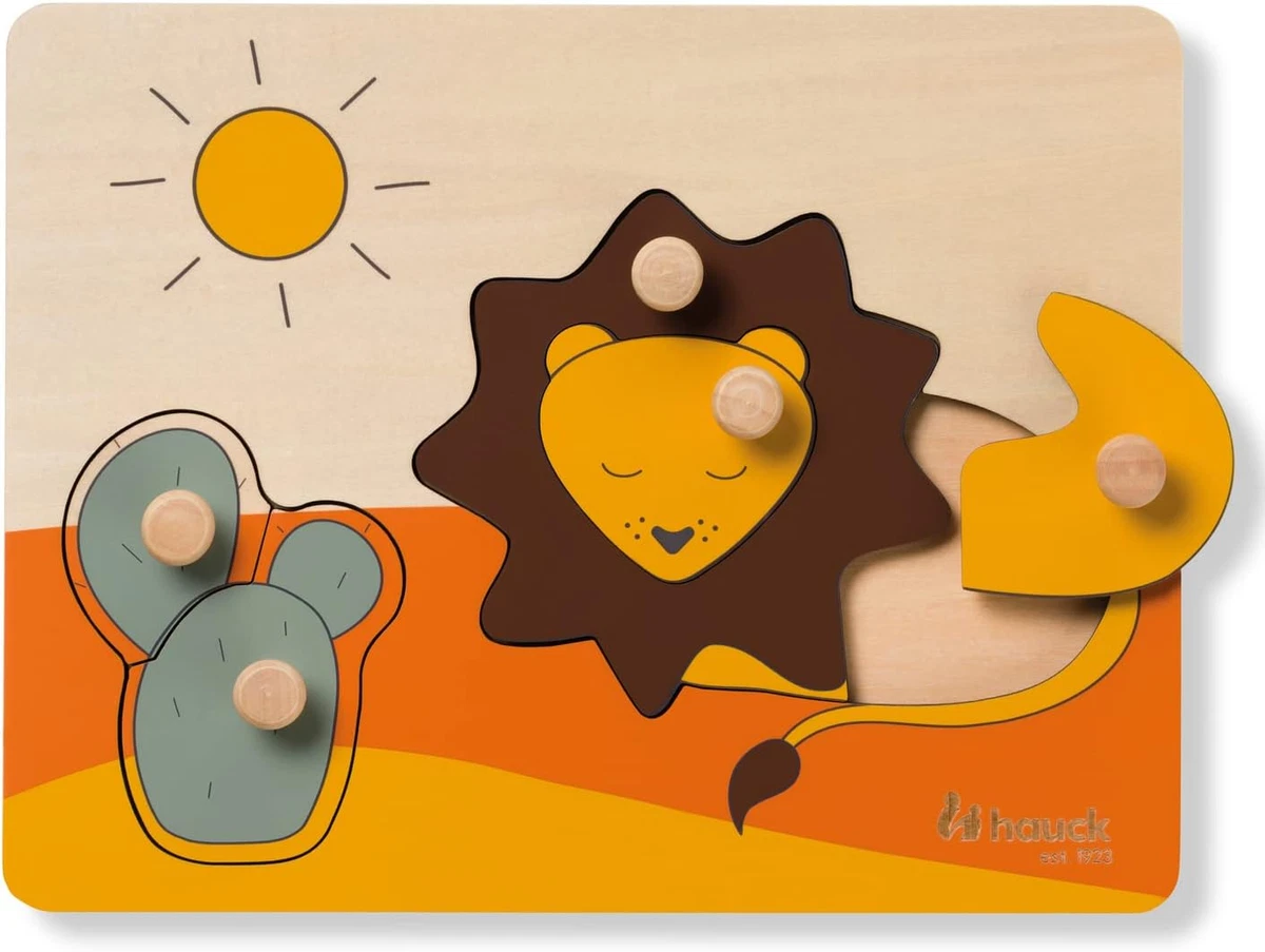 Puzzle in Legno per Babini - 4 Pezzi Puzzle di Aniali ontessori