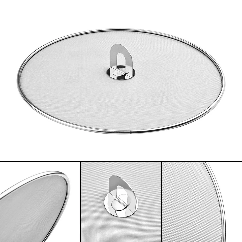 Cooking Grease Splatter Screen Guard Frying Pan Stove Cover Catcher Oil/Splash H - Image 4 of 4