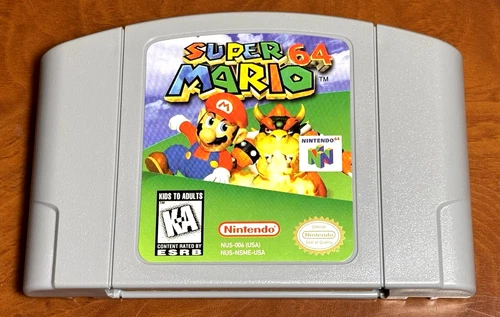 Super Mario 64 - Nintendo 64 - N64 Authentic Cartridge: Tested *VERY CLEAN*