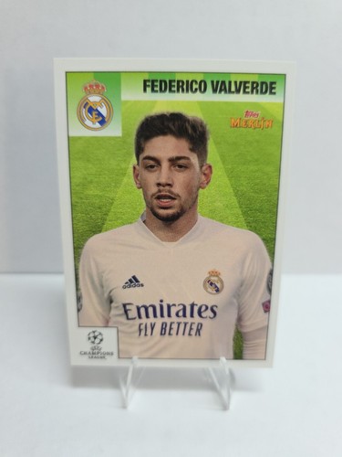 2020-21 Topps Merlin's Heritage 95 UCL Federico Valverde #002 Rookie RC