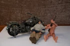 GI Joe US Army MP No. 2 Harley Davidson Motorcycle - With 2 GI Joe Figures