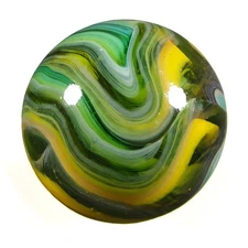 JABO, Inc. JOKER Crystal Orbit 5-color semitransparent 47/64" marble. Mint.