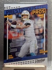 Justin Herbert #d 219/399 Red Prestigious Pros 2023 Prestige LA Chargers 