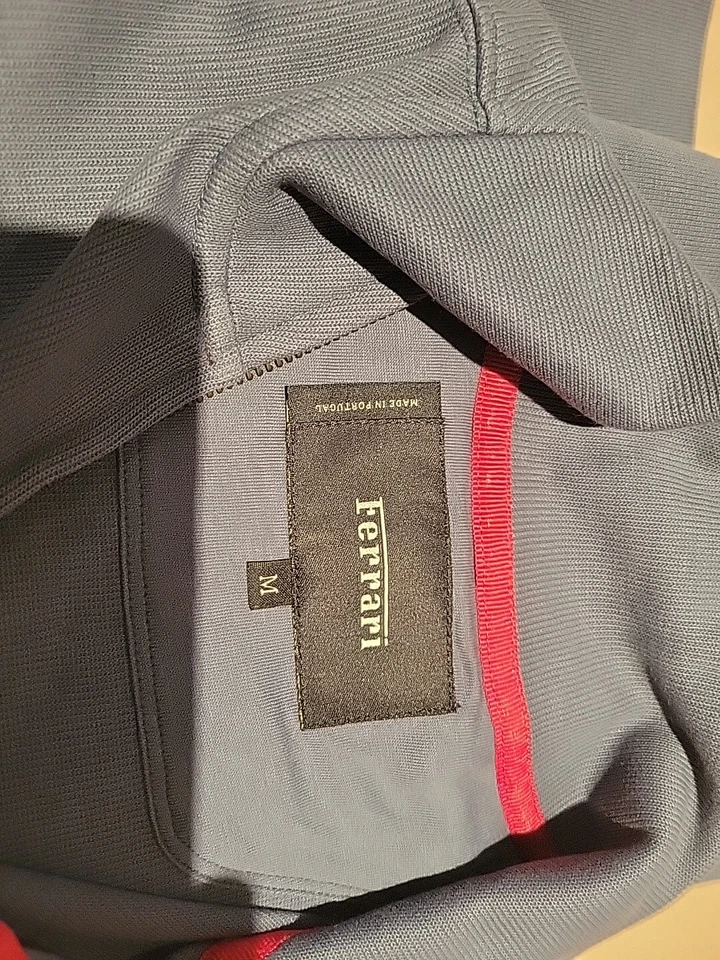 Ferrari Men's Evolution BLUE Zip Up Sweater Size M - Image 3 of 3